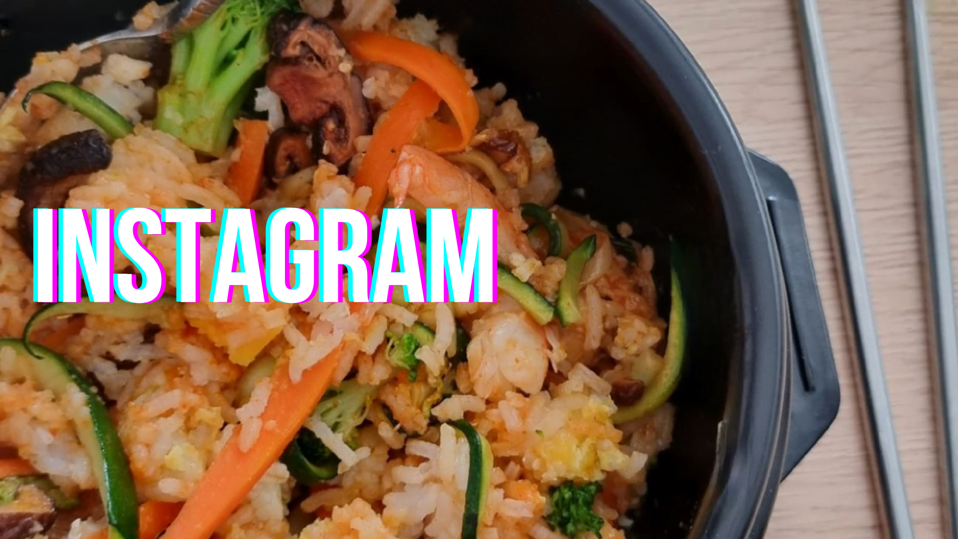 lien vers la vidéos instagram de la recette du bibimbap crevette
